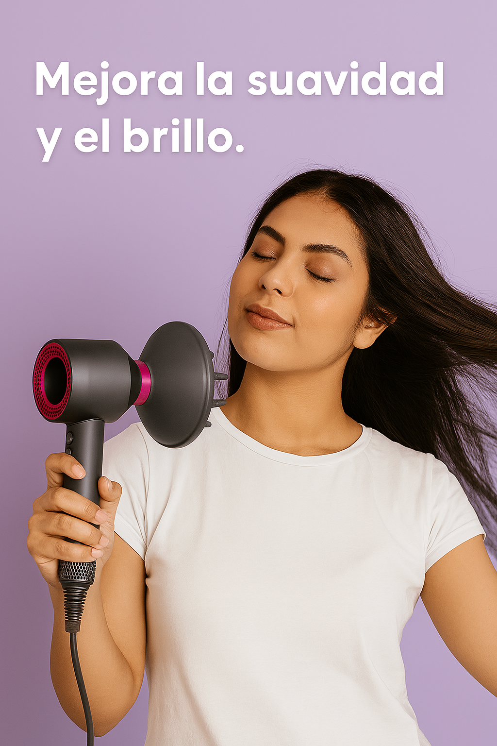 Secador iónico pelo brillantes.