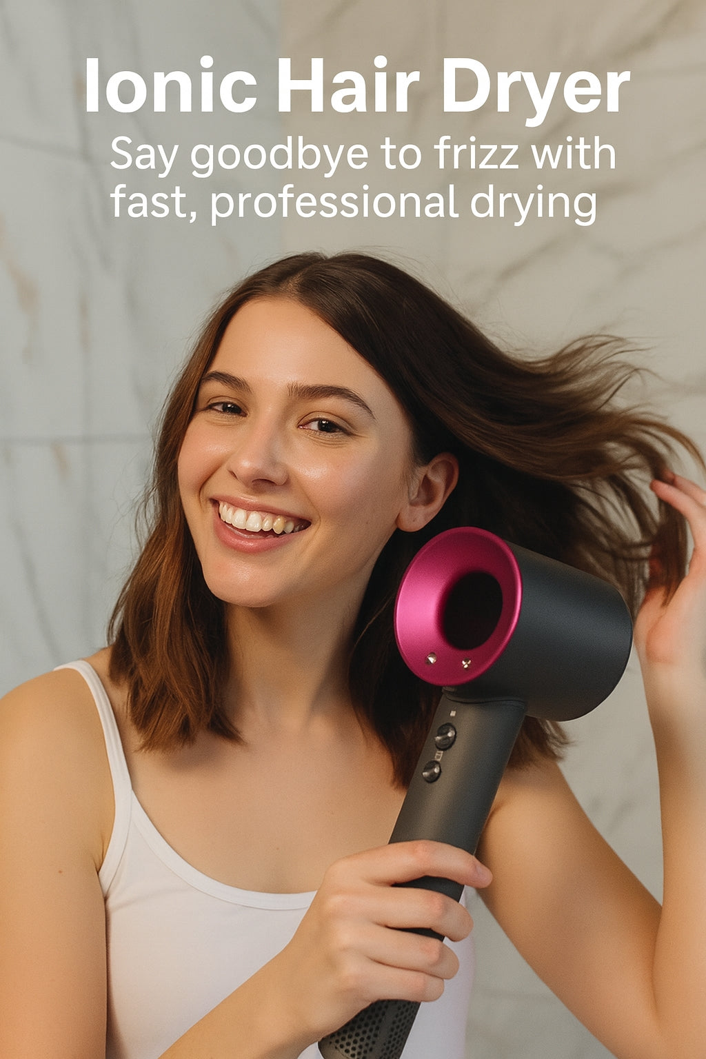 Secador iónico pelo brillantes.